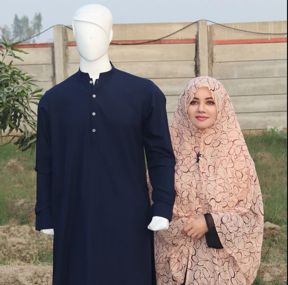 Navy Blue Traditional Shalwar Kameez